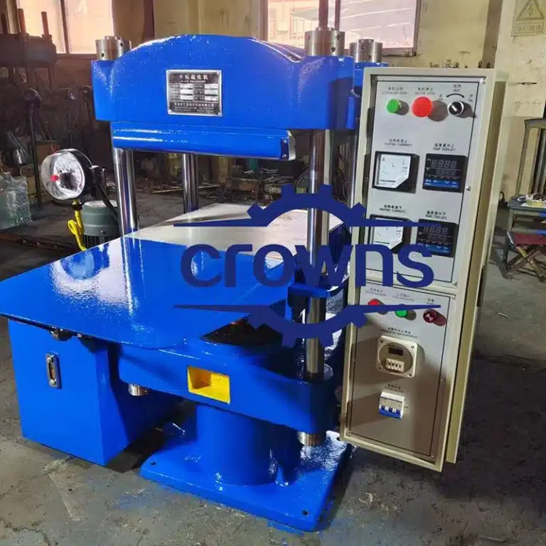 Advanced Crowns Machinery Vulcanizador de caucho azul - Equipo avanzado para mejorar las propiedades del caucho